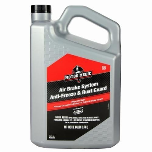 Radiator Specialty Gunk® MotorMedic® M2834 Anti-Freeze Air Brake Fluid, 1 gal, Alcohol Ammonia, Blue, Liquid