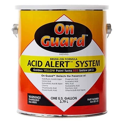 Ramco AA-001-01 Acid Leak Detection Paint, 1 gal, Liquid, Yellow, Solvent Ketone