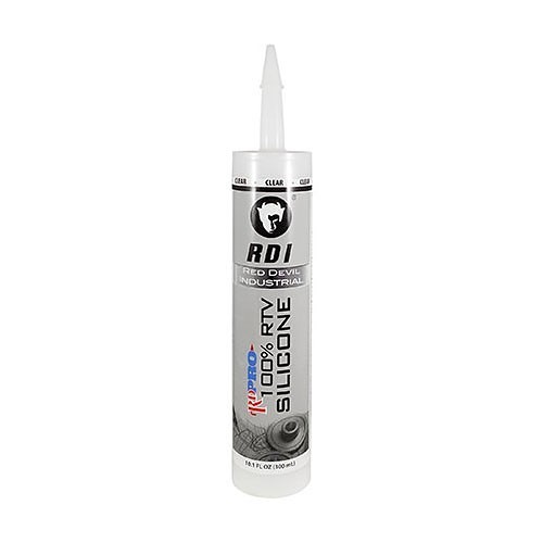 Red Devil® 08260I Silicone Sealant, 10.1 fl-oz Container Size Range, Cartridge, Clear, Applicable Materials: Ceramic Tile, Most Metals, Plastics, Rubbers, Non-oily Woods, Porcelain, Glass, Marble, Fiberglass, Painted Surfaces