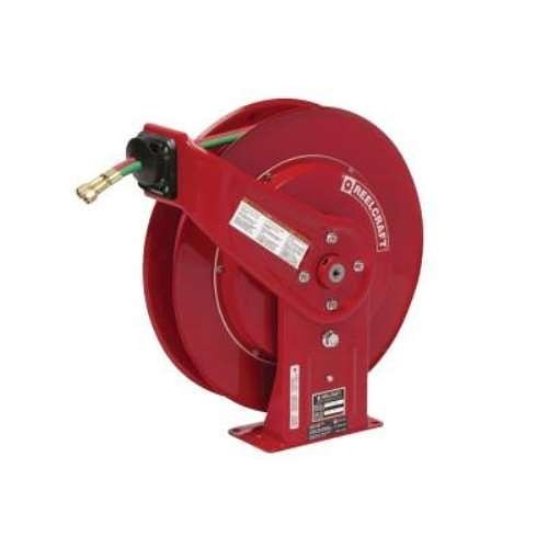 Reelcraft® ORS® 523-TW7450OLP Gas Welding Hose Reel, 1/4 in Hose Inside Dia, 50 ft Hose Length, 200 psi, 150 deg F