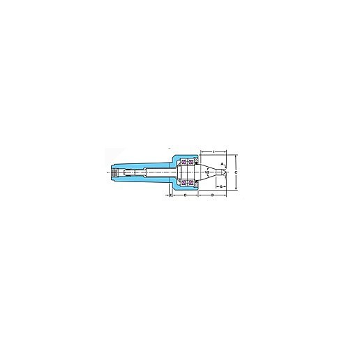 Riten 48104 Live Center, #4 Taper