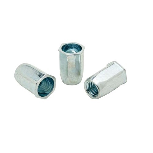 RIVETKING 31C2IHFSY Half Hex Rivet Nut, Thinwall, Steel, 5/16-18, Yellow Zinc Plated