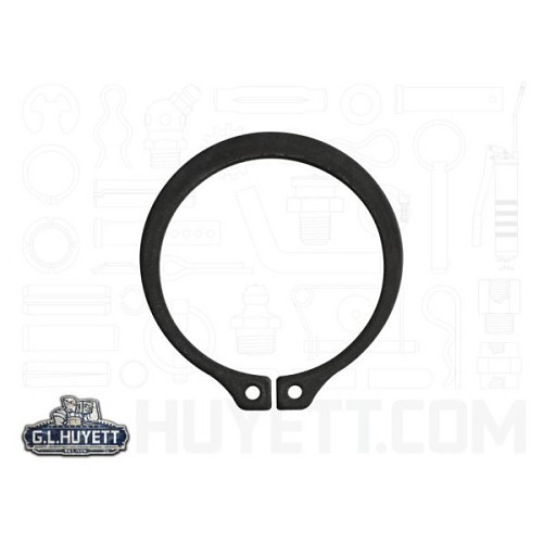 DSH-007 Snap Ring, External, Metric, 7 mm Shaft Dia, Carbon Spring Steel, Phosphate