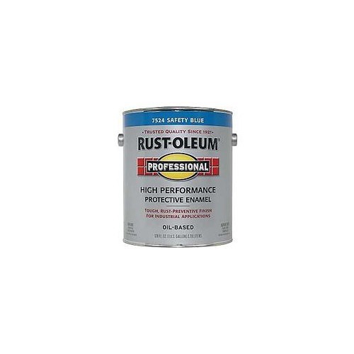 Rust-Oleum® 0322321 Paint, 1 gal, Safety Blue, 285-440 sq-ft/can Coverage, 2-4 hr Curing