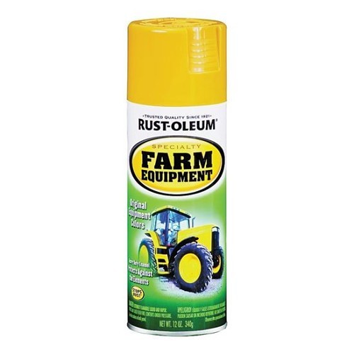 Rust-Oleum® 2406015 Spray Paint, 12 oz, Caterpillar Yellow, 6 - 7 sq-ft Coverage