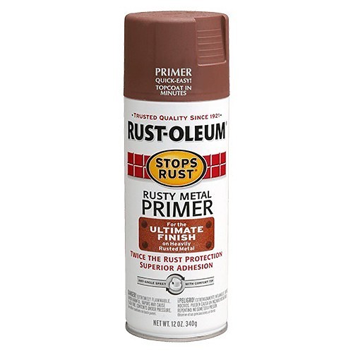 Rust-Oleum® 7769830 Rusty Metal Primer Spray, 12 oz Container, Red/Pink, Matte Finish