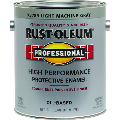 Rust-Oleum® Professional® K7789402 Protective Enamel Paint, 1 gal Container, Lt Machine Gray, Gloss Finish