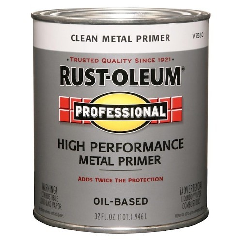 Rust-Oleum® V7580502 Oil-Based Primer, 1 pint, Liquid, Gray, 97 sq-ft Coverage, 2-4 hr Curing