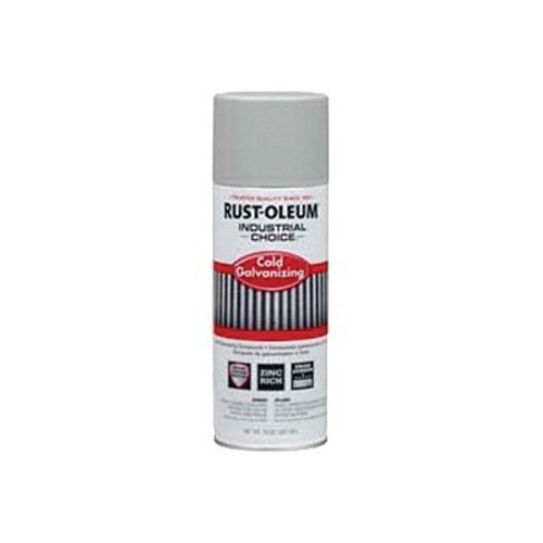 Rust-Oleum® 1685830 1600 System Galvanizing Compound Spray Paint, 14 oz Container, Liquid Form, Cold, 12 to 15 sq-ft/can Coverage