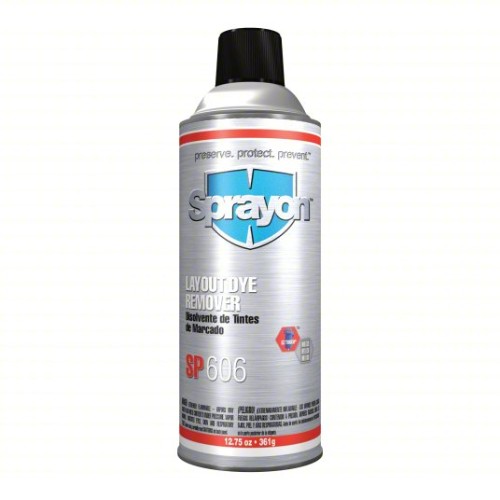 SPRAYON Layout Dye Remover: SP606, 12.8 fl oz, Aerosol Can, Colorless