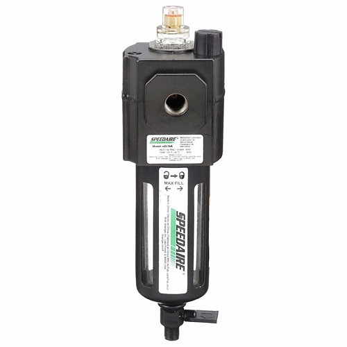 SPEEDAIRE 4ZL79 Air Lubricator, 1/4 in, 60 cfm, 150 psi, Polycarbonate with Steel Guard Bowl