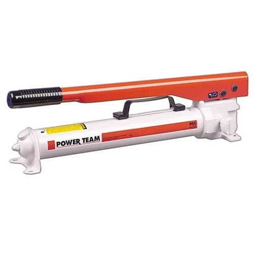 SPX FLOW Power Team® P55 Hydraulic Hand Pump, 3/8 in Nominal, 3/8 in, 10000 psi, 55 cu-in, 2 Number of Ports/Ways, Metal Body