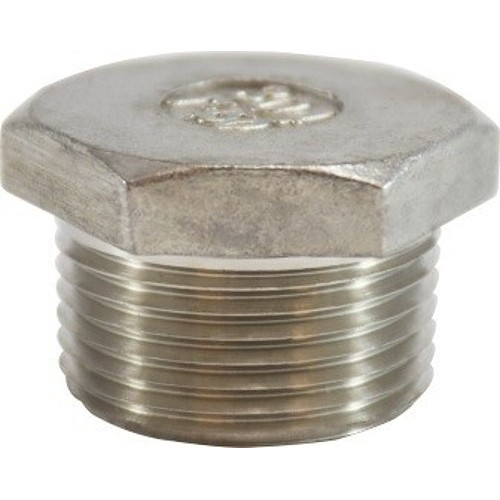 MIDCO M62631 Pipe Plug, Plug Fitting/Connector, 1/4 in Nominal, 304 Stainless Steel
