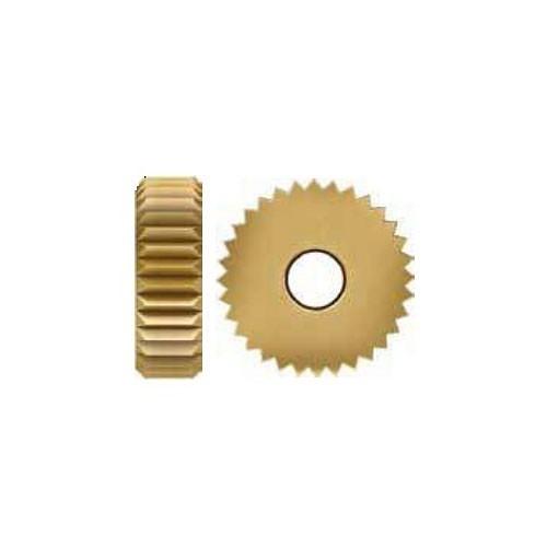 MDL-10-HS-CP Knurl Wheel, Diagonal Left Shape, Course Pattern, 1 in Knurl Dia, High Speed Steel