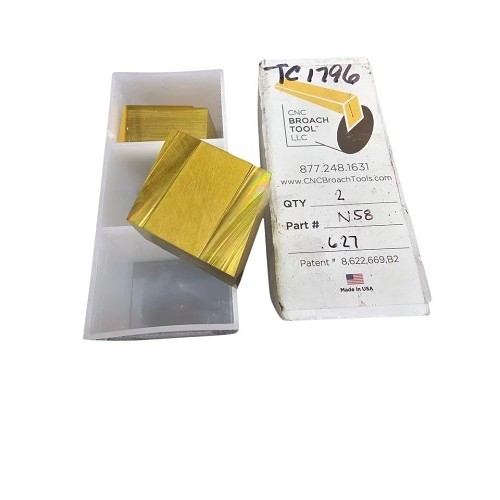 CNC Broach Tools™ N58627 CNC Broach Insert, Material Grade: Gr N58