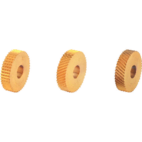 Knurl Wheel, Straight Shape, Course Pattern, 1 in Knurl Dia, High Speed Steel