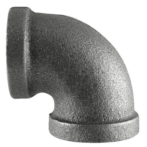Elbow, 90 deg, 1/2 in Nominal, FIP, Malleable Iron, Black, 150-300 psi, 150 to 300 deg F
