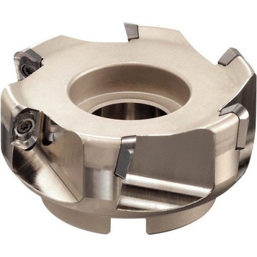 SUMITOMO 2200W7N Indexable Shell Mill, 3/4 - 2 in Cutting Dia, 1-3/4 in Overall Length, Wax Insert, 0.787 in Maximum Depth of Cut, 0.75 in Arbor Hole Diameter, 90 deg Lead Angle, Yes Through Coolant (Yes/No)