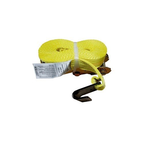 Safeway 10P27FH Ratchet Strap, 27 in Strap Length, 2 in Strap Width, 3335 lb, Polyester Tie Down Strap