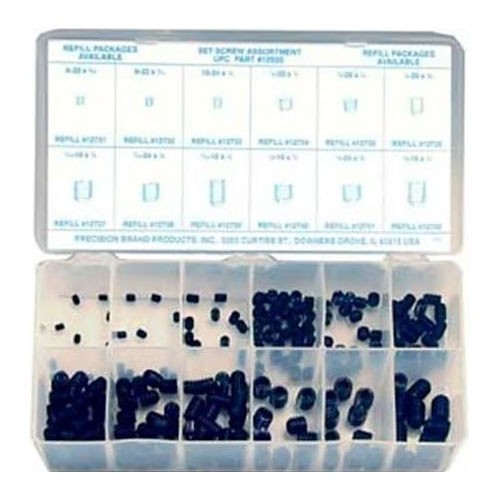 Sarjo FK58600 Set Screw Assortment, 785 Piece, Alloy Steel