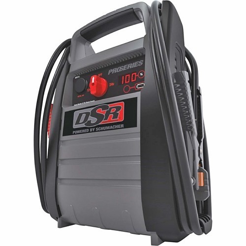 Schumacher® DSR115 Automotive Jump Starter, 12 to 24 VDC, 17.5 in Height, 13-1/4 in Width, 9.38 in D, Plastic