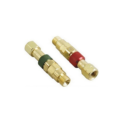 Scott Fetzer Western Enterprises® QDB10 Quick Connect Torch to Hose Set, Fuel Gas, Oxygen, Brass