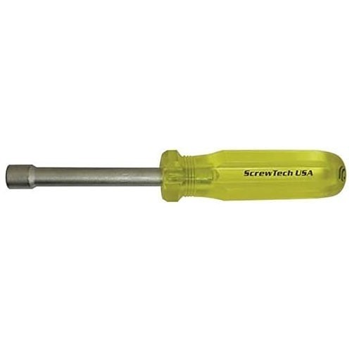 Alfa USA® ScrewTech® ND182H Nut Driver, Imperial, 1/4 in, Large Ergonomic Handle, Chrome Plated