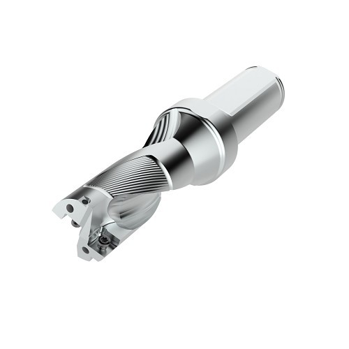 Seco 03080713 Perfomax™ SD522 Indexable Insert Drill, 0.766 in Drill, 1.378 in Modular Connection, 1 in Dia Shank, 2XD Drill Depth by Dia Ratio, SPGX/SCGX Insert, 4.961 in OAL, 1.53 in D Max Drill