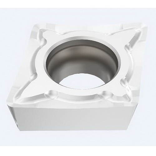 Seco 03276191 Turning Insert, ANSI Code: CPMT21.51-F1, CPMT Insert, 21.5 Insert, Diamond Shape, 06 Seat, Positive Rake, Neutral Cutting, For Use On Steel, Stainless Steel and Cast Iron, Carbide, Manufacturer's Grade: TP25