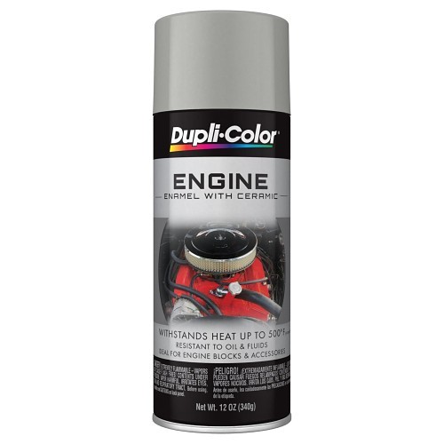 Sherwin-Williams Dupli-Color® DE1650 Engine Enamel Paint, 12 oz, Liquid, Cast Coat Aluminum