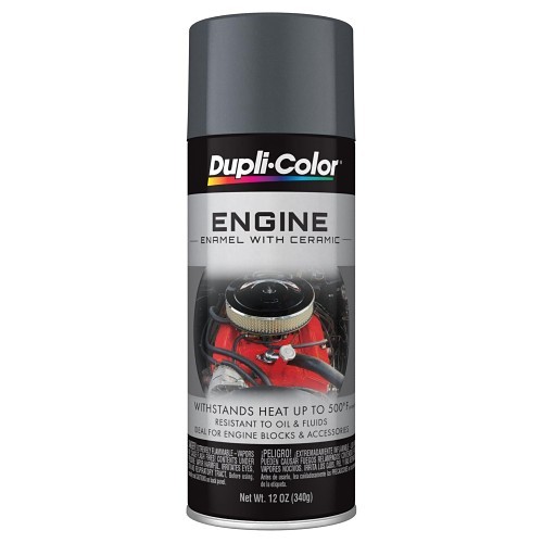 Sherwin-Williams Dupli-Color® DE1651 Engine Enamel Paint, 12 oz, Liquid, Cast Coat Aluminum