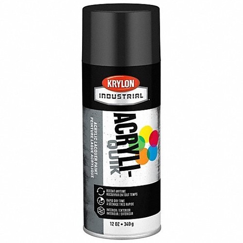 Sherwin-Williams Krylon® K01601A07 Spray Paint, 16 oz, Liquid, Black, 20 sq-ft Coverage, 12 min Curing