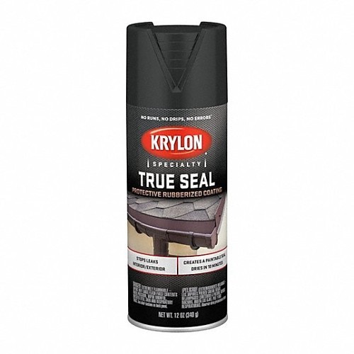 Sherwin-Williams Krylon® K02701777 Leak Sealant, 12 oz Container Range, Aerosol Can, Black, Solvent Base, Applicable Materials: Concrete, Masonry, Metal