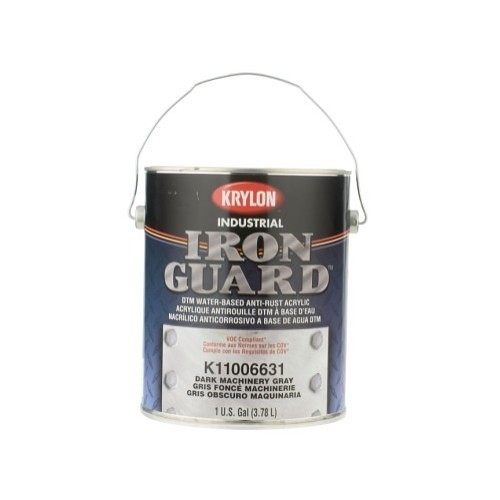 Sherwin-Williams Krylon® K11006631 Enamel Paint, 1 gal, Dark Machinery Gray, 136-218 sq-ft/gal Coverage, 30 min Curing