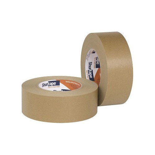 Shurtape® 104663 FP 115 High Performance-Grade Paper Tape, 55 m L x 72 mm W, 6.5 mil THK, Synthetic Rubber Based Adhesive, Kraft Paper Backing, Brown