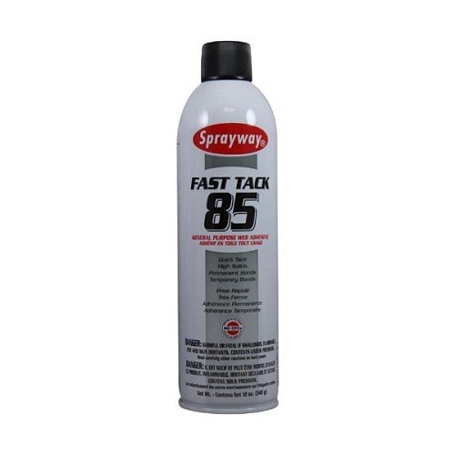 Sprayway® SW85 Spray Adhesive, 20 oz, Aerosol Can, Light Amber, 120 deg F