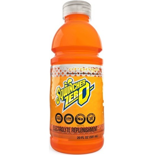 Sqwincher® ZERO 159030801, Orange Flavor Sports Drink Mix, 20 oz Bottle, Ready To Drink, Sugar Free