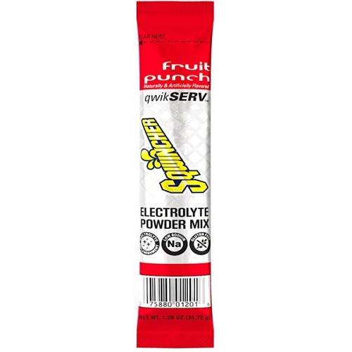 Sqwincher® 159060901, Fruit Punch Flavor Sports Drink Mix, 1.26 oz, Packet, 16.9 oz Yield, Powder Concentrate