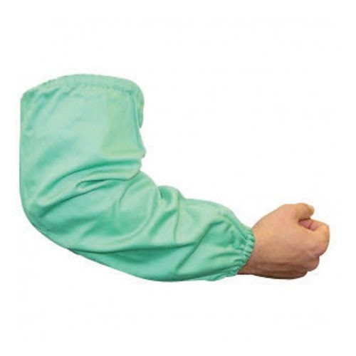 Stanco FR23E Welding Sleeve, Green, Cotton, Elastic Snap Closure, 23 in Length