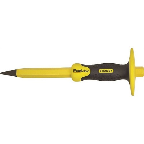 Stanley Black & Decker® FatMax 2264075Y Concrete Chisel, 3/4 in Tip, 12 in Overall Length, 3/4 in Blade Width, Rubber Handle