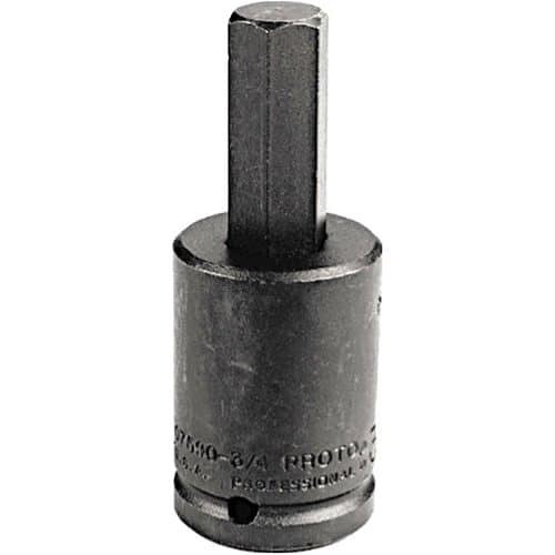 Stanley® Proto® 54413/4 Socket Driver Bit, Imperial, Square Drive, 1/2 in Drive, 2 in Bit Length