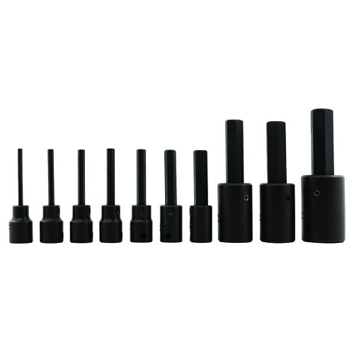 Stanley® Proto® 577-72156 Socket Driver Bit Set, Imperial, 3/8 in Drive, 10 Piece, Black Oxide