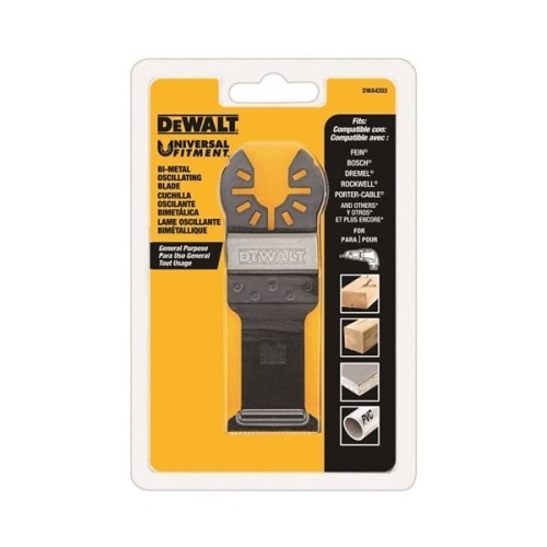 Stanley® Black & Decker Dewalt® 0801142 Oscillating Blade, For Use With: All Oscillating Tools, High Speed Steel