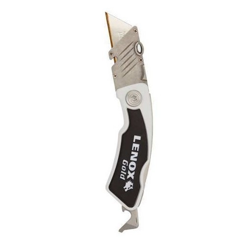 Stanley Black & Decker® Lenox® 10771 Utility Knives, Locking Tradesman, 1-1/8 in Blade Width, Quick-Change Blade Change Method, Steel Blade, Number of Blades Included: 1, 6-1/8 in Overall Length, Yes Replaceable Blade