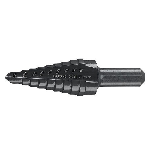 Stanley Black & Decker® Lenox® 30883 Step Drill Bit, 9 Hole Sizes