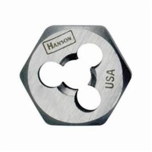 Stanley® Black & Decker Irwin® Hanson® 7258 Hex Die, Imperial, 3/4-10 in, UNC, 3/4 in Thickness, 1-7/16 in Die Outside Dia, High Carbon Steel