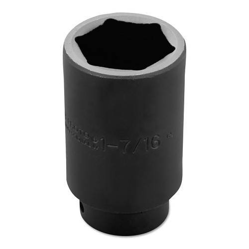 Stanley® Black & Decker Proto® 7346H Torqueplus Socket, Deep Well, Imperial, Square Drive, 1/2 in Drive, 1-7/16 in Socket, 6 Points