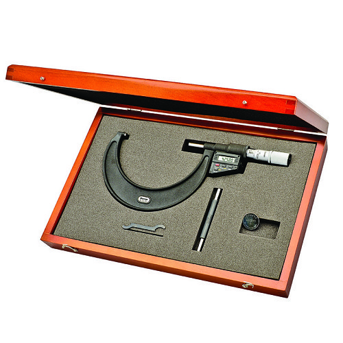 Starrett® 733XFLZ-5TOOLREPAIR Electronic Micrometer, 4 - 5 in/100 - 125 mm, Graduations: 0.0001, LCD