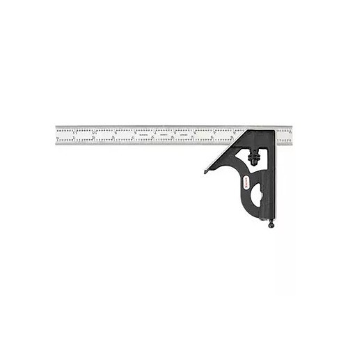 Starrett® C11H-12-4R Combination Square With Head, 2 Piece, 12 in Blade Length, Stainless Steel Blade, Square