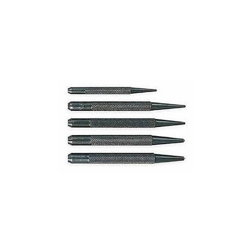 Starrett® G3057144 Center Punch Set, 5-Piece, 1/16, 5/64, 3/32, 1/8, 5/32 in Tip